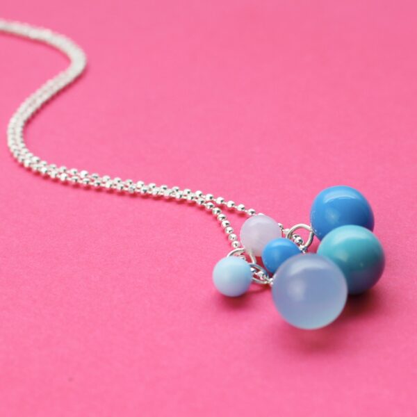 Silberkette seablue baba jewellery for happiness